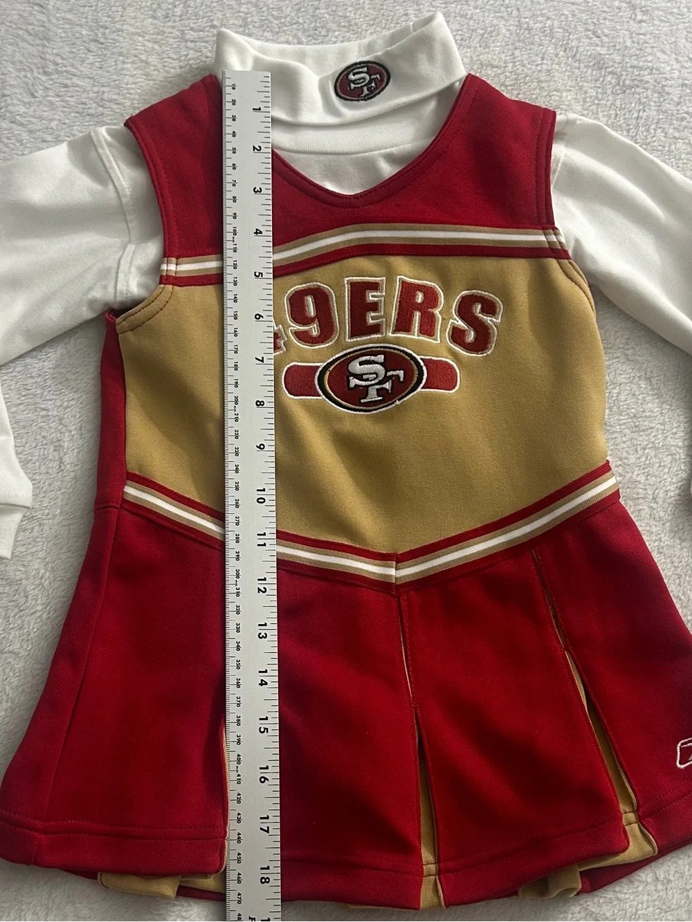 San Francisco 49ers Vintage Y2K Toddler Girls Sz 3T Cheerleader Outfit